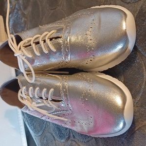 Cole Haan Zero Grand O.S. SILVER SNEAKERS 8B